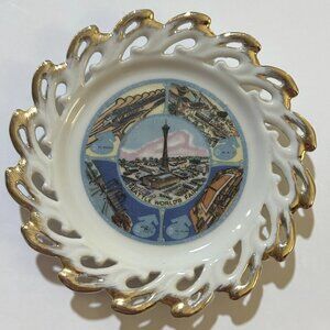 Seattle World's Fair Small Ceramic Souvenir Plate